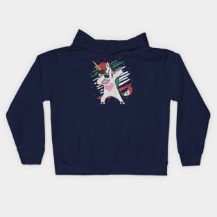 Dabbing unicorn Mexico Kids Hoodie